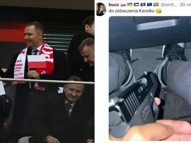 „Do zobaczenia Karolku”. Wpis ze zdjęciem pistoletu wywołał alarm służb. Prezydent zagrożony?