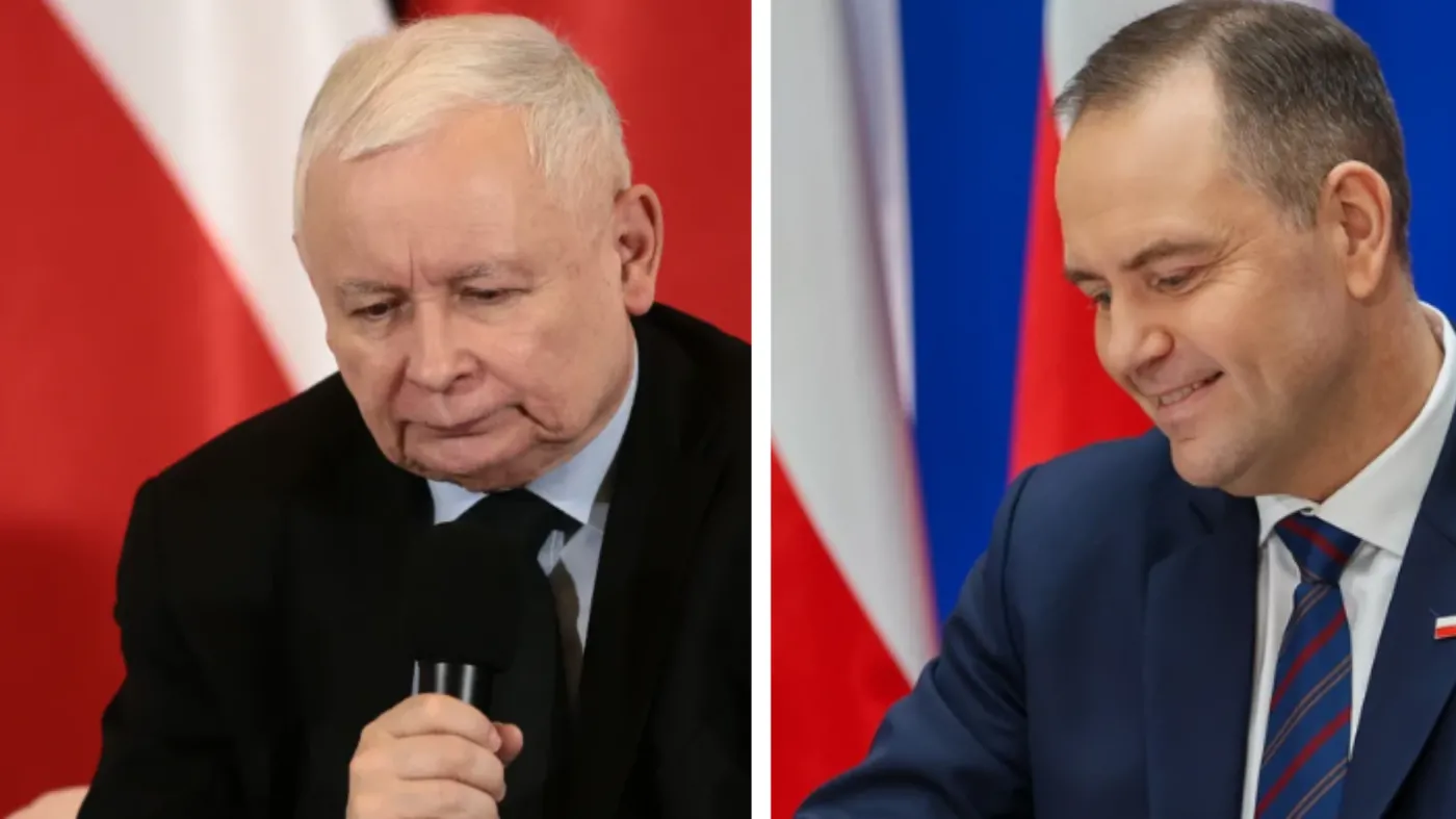Prezes PiS Jarosław Kaczyński, prezydent Karol Nawrocki