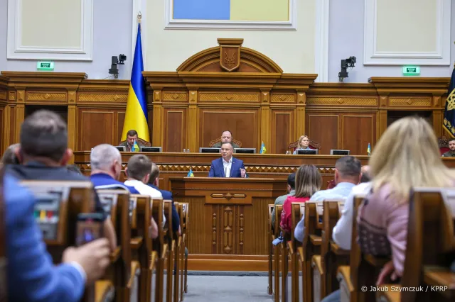 Oklaski dla Andrzeja Dudy w Radzie Najwyższej. "Tylko Ukraina ma prawo decydować o swojej przyszłości"