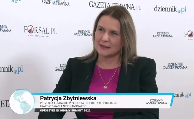 Zbytniewska o wpływie społecznym na zrównoważony rozwój firmy