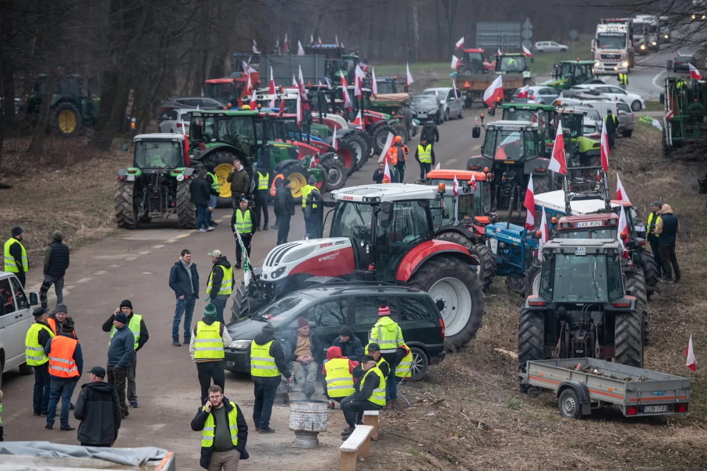 Ruszył protest rolników przy polsko-litewskiej granicy
