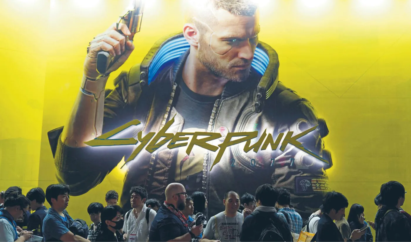 Impreza promująca mającą się ukazać grę „Cyberpunk 2077”
