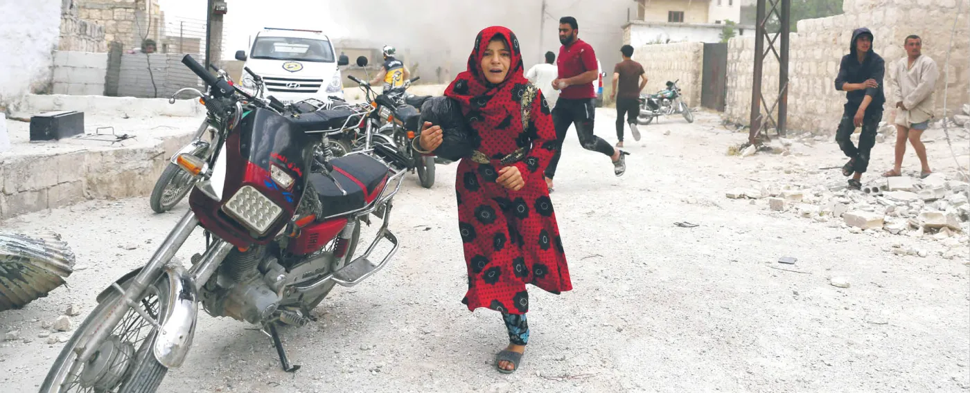 Rosjanie dorzynają Idlib. Rośnie fala uchodźców