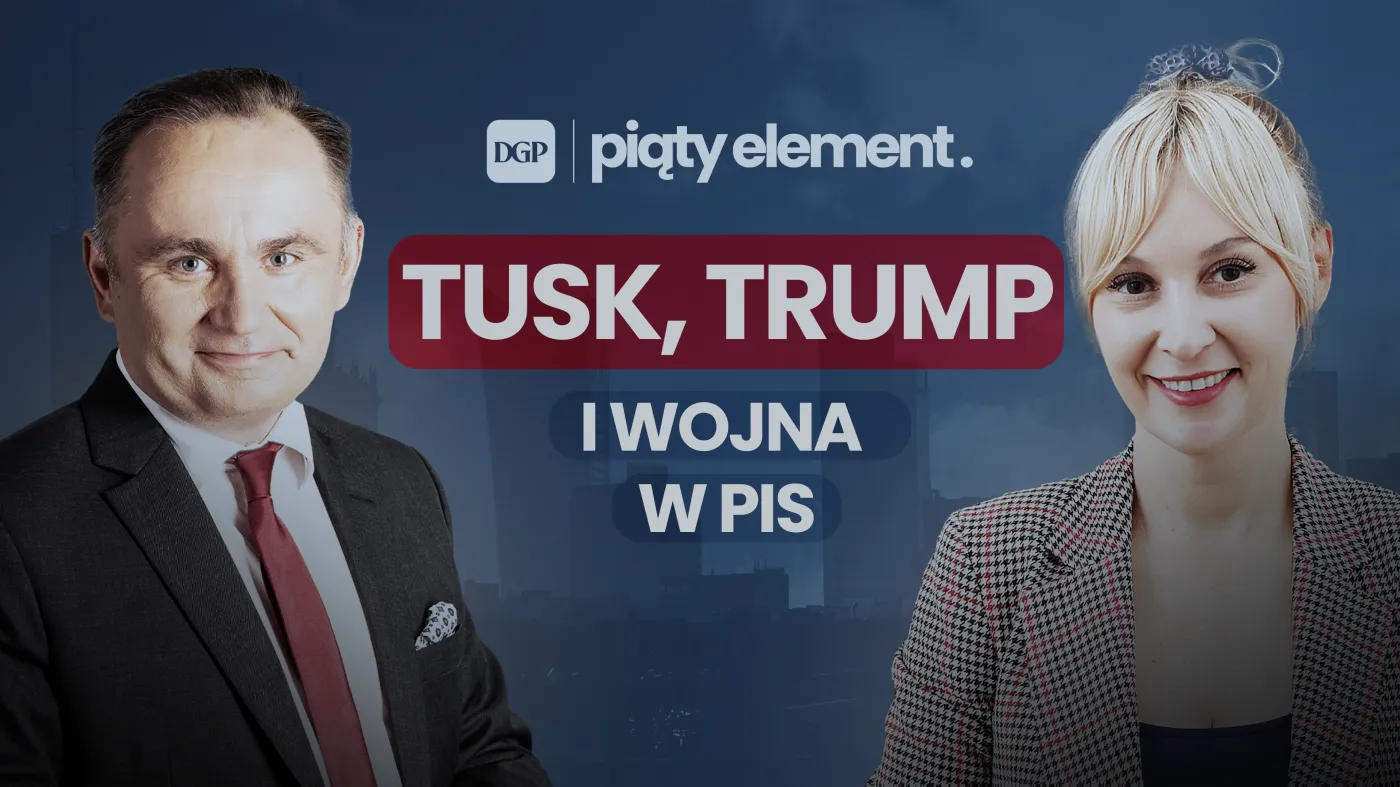 Grafika przedstawia prowadzących program Piąty Element: Joannę Miziołek i Tomasza Pietrygę