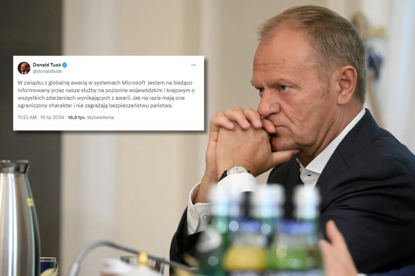 Premier o globalnych awariach: Na razie nie zagrażają bezpieczeństwu państwa