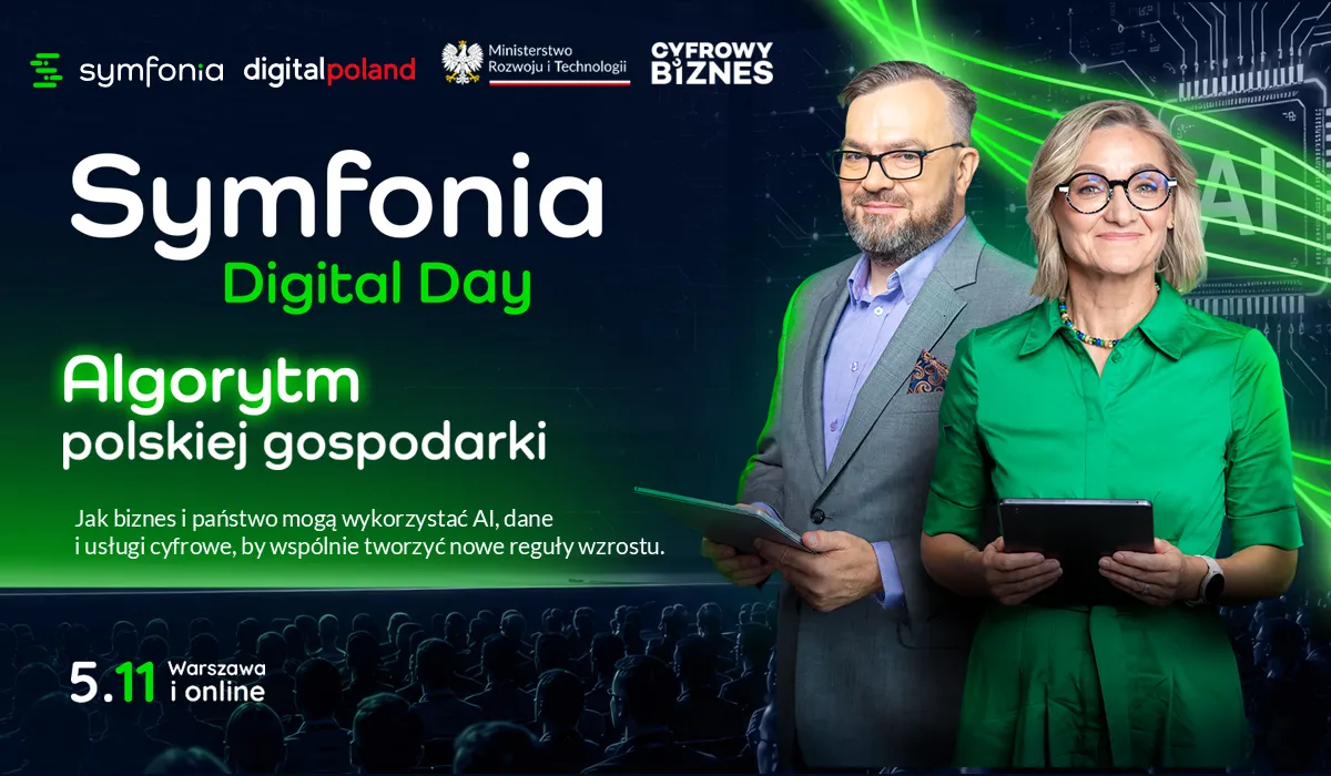 Symfonia Digital Day 2026: przedstawiciele biznesu i administracji porozmawiają o wykorzystaniu AI, danych i usługach cyfrowych