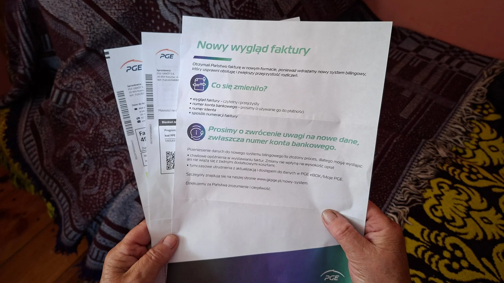 PGE zmienia faktury za prąd. Nowy numer konta i klienta – na to trzeba uważać