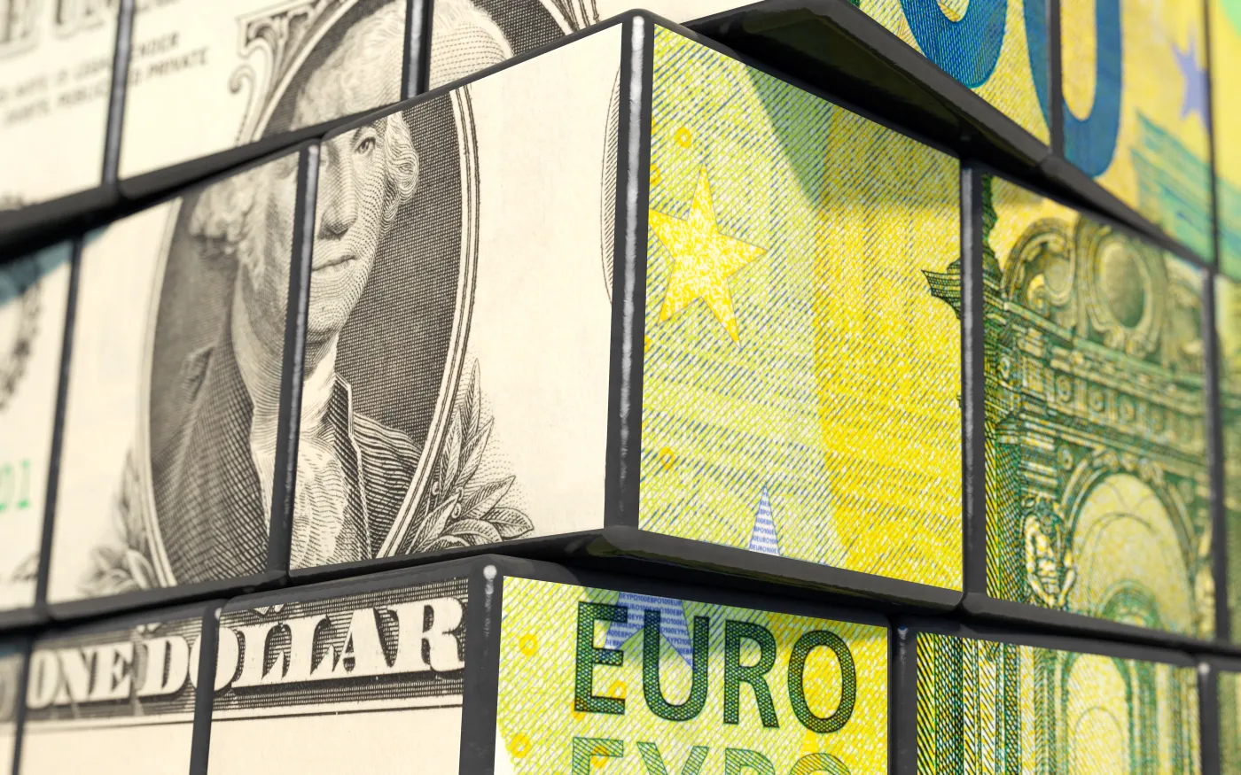 dolar euro kostka