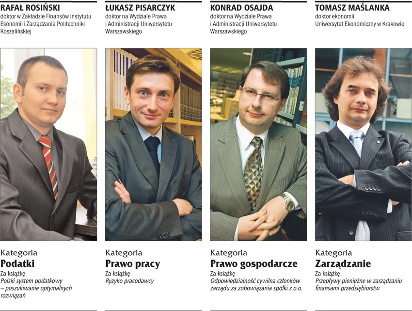 Złote Skrzydła 2009 Gazety Prawnej dla najlepszych młodych autorów książek specjalistycznych