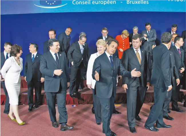 Unijni przywódcy na wczorajszym szczycie w Brukseli