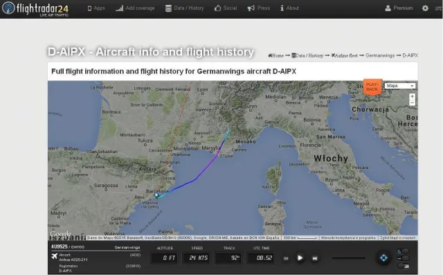 Katastrofa Airbusa A320: Znaleziono drugą czarną skrzynkę samolotu Germanwings