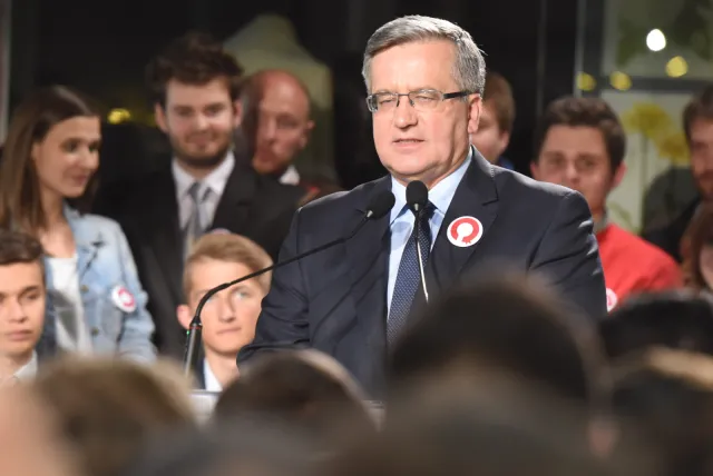 Bronisław Komorowski ma nowe hasło: "Komorowski - prezydent naszej wolności"
