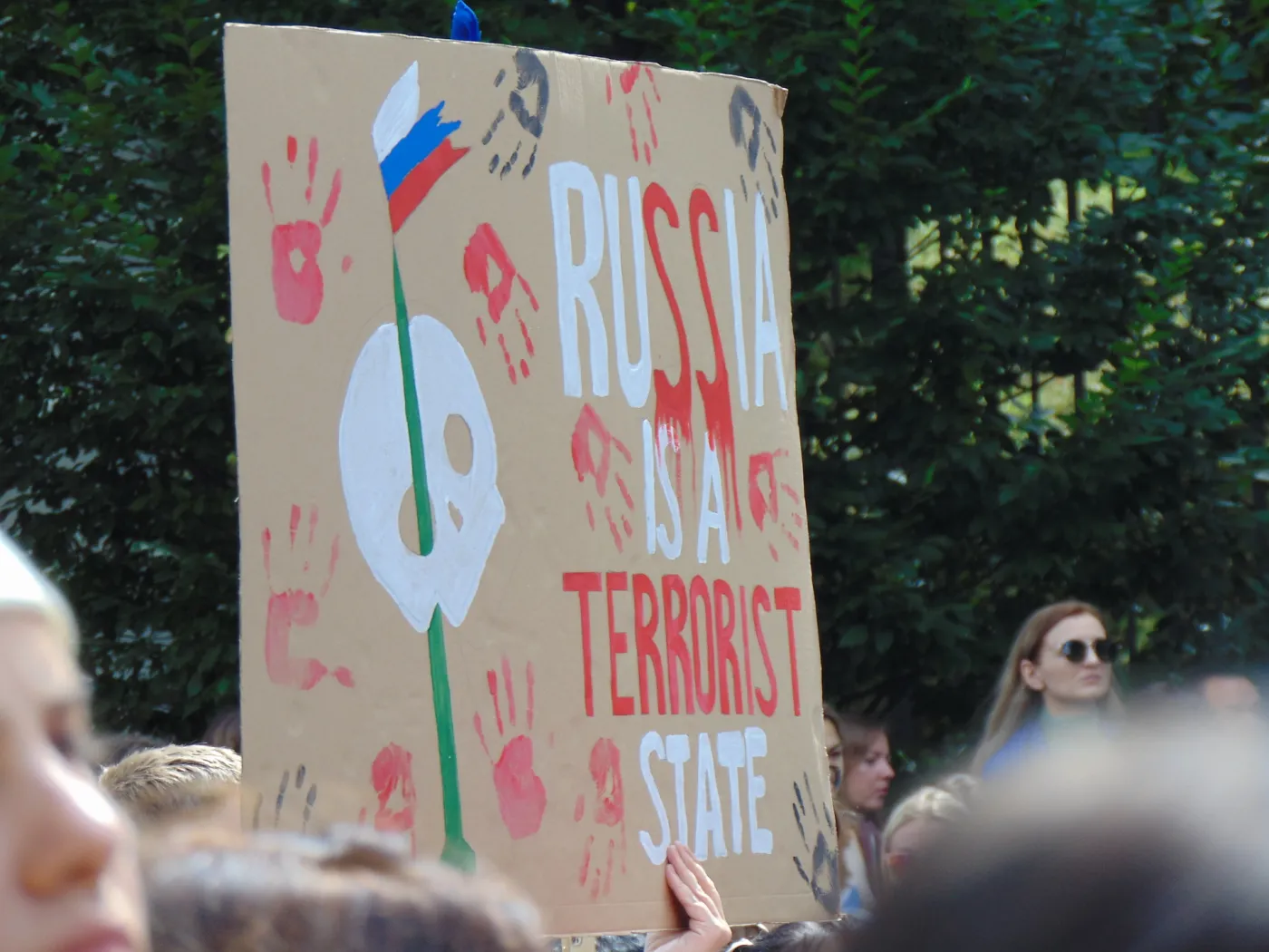 Protest pod ambasadą Rosji