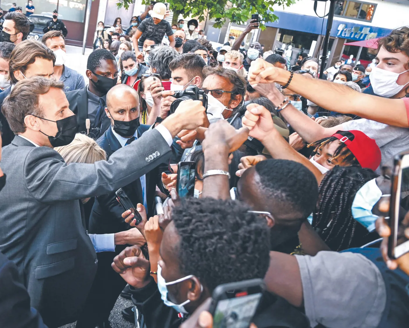 Tour de France à la Macron