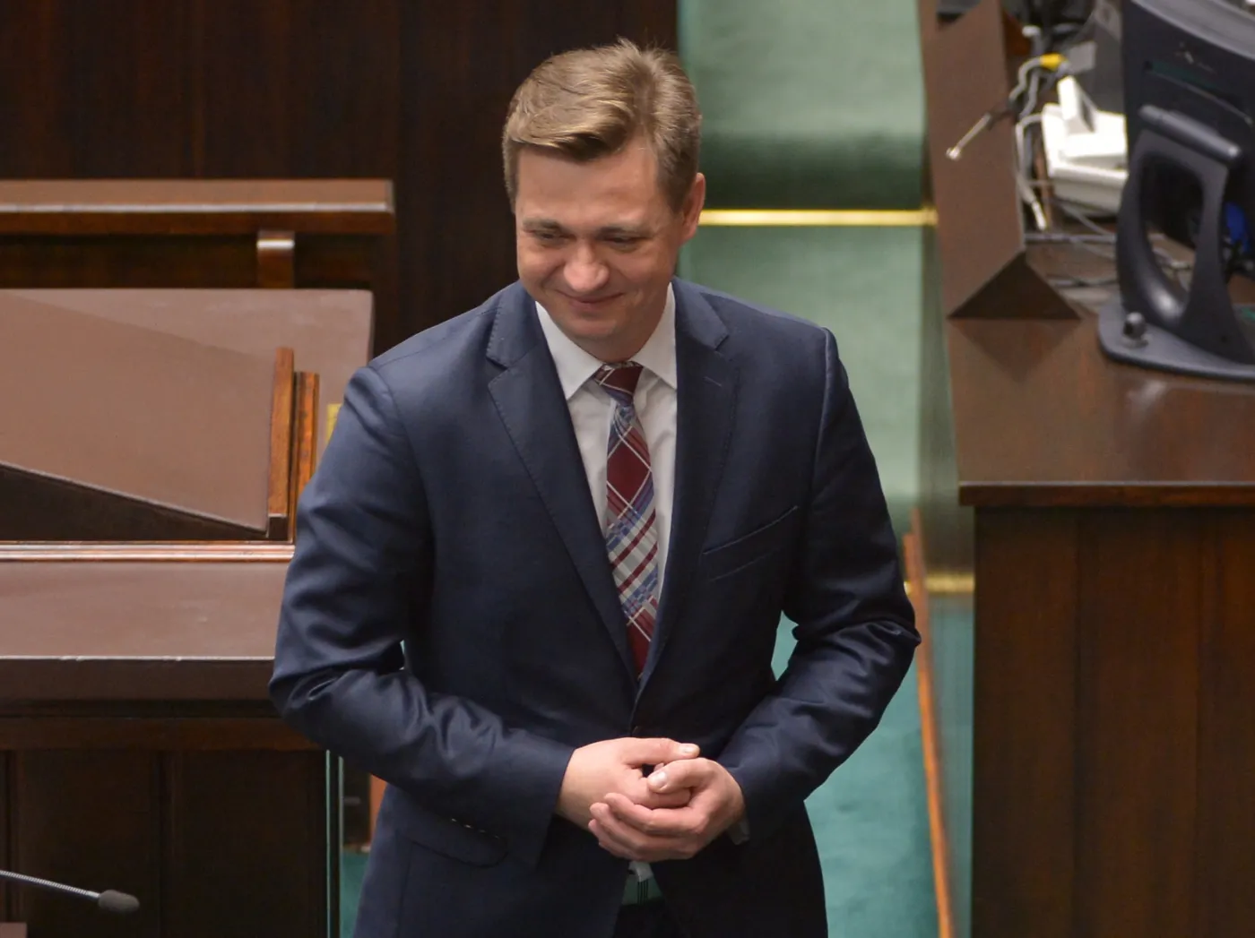 Sławomir Kopyciński w Sejmie. Fot. PAP/Radek Pietruszka