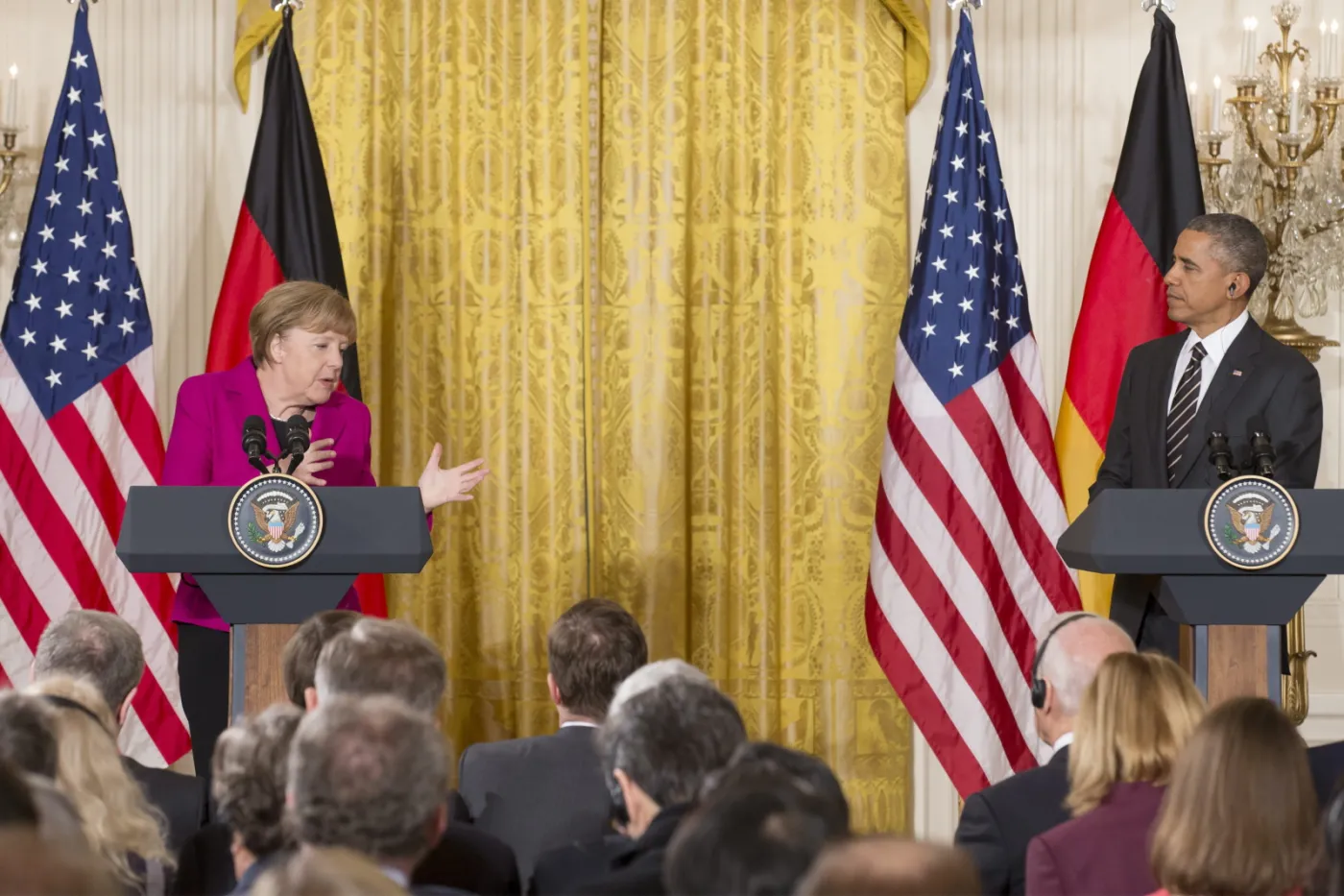 Konferencja Merkel i Obamy