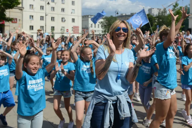 Martyna Wojciechowska na Błękitnym Marszu Pokoju