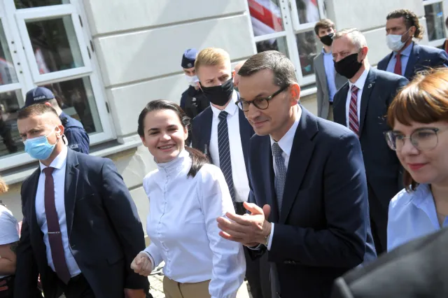 Morawiecki z Cichanouską o pomocy dla opozycji białoruskiej oraz osób represjonowanych