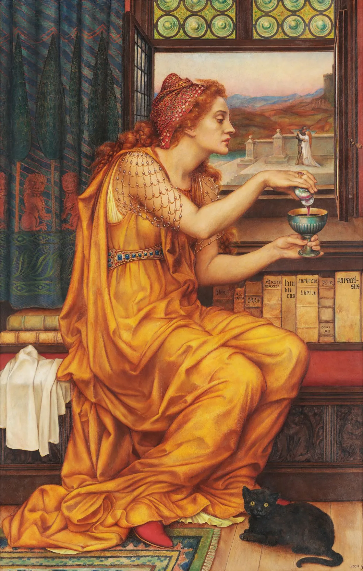 Łyk sztuki do kawy z obrazem Evelyn De Morgan "Eliksir miłości"