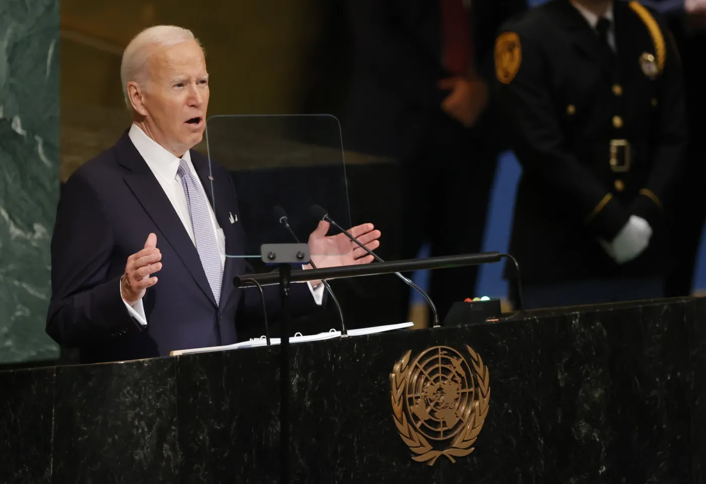 Biden na forum ONZ: Putin zagroził użyciem broni jądrowej, mając w całkowitej pogardzie międzynarodowe traktaty