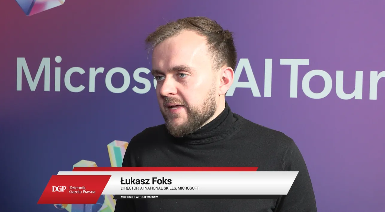 Łukasz Foks, Microsoft: AI jest technologią dostępną dla wszystkich