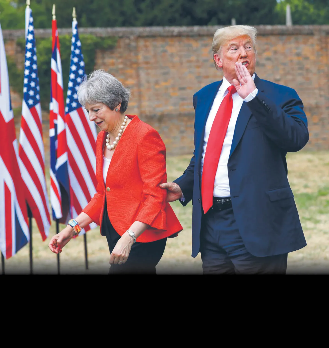 Tournee Trumpa: wczoraj May, dziś Putin