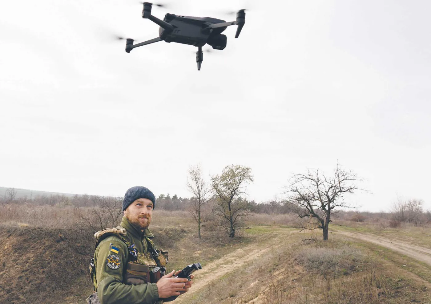A Ukrainian soldier training in Mykolaiv, Ukraine. 9 November 2022