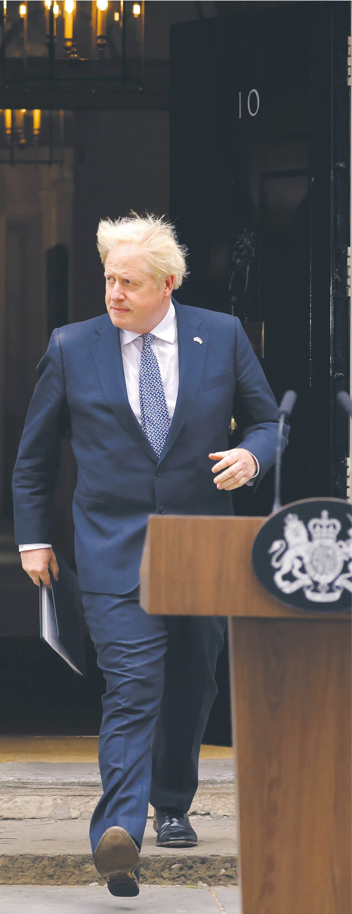 Premier Boris Johnson zapowiada swoj