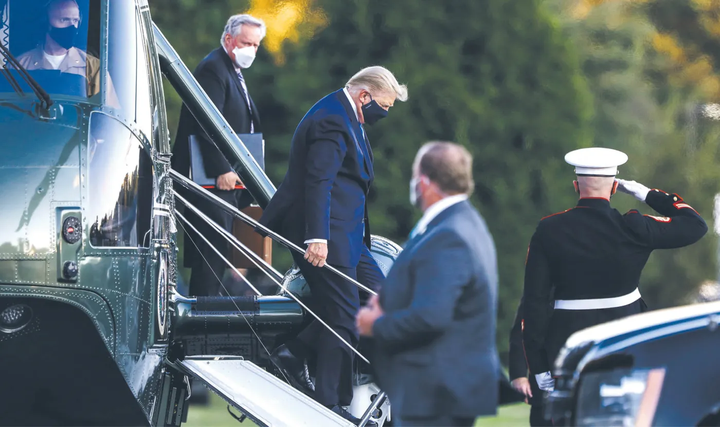 Trump trafił do szpitala