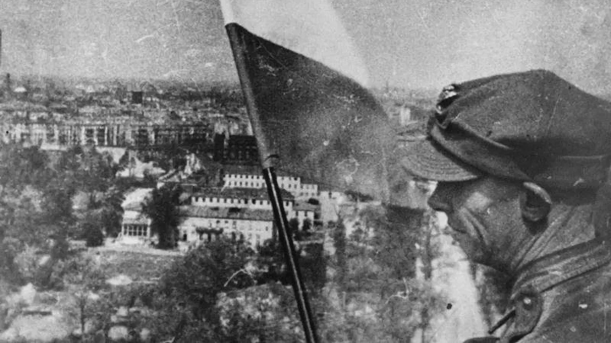 Polska flaga 2 maj 1945 Berlin
