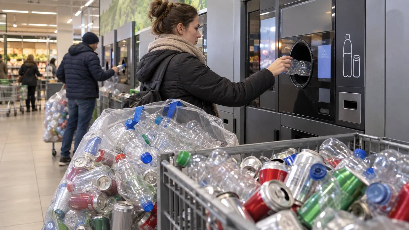 Rekord w Kauflandzie. Tyle dostał klient za jednorazowy zwrot butelek i puszek