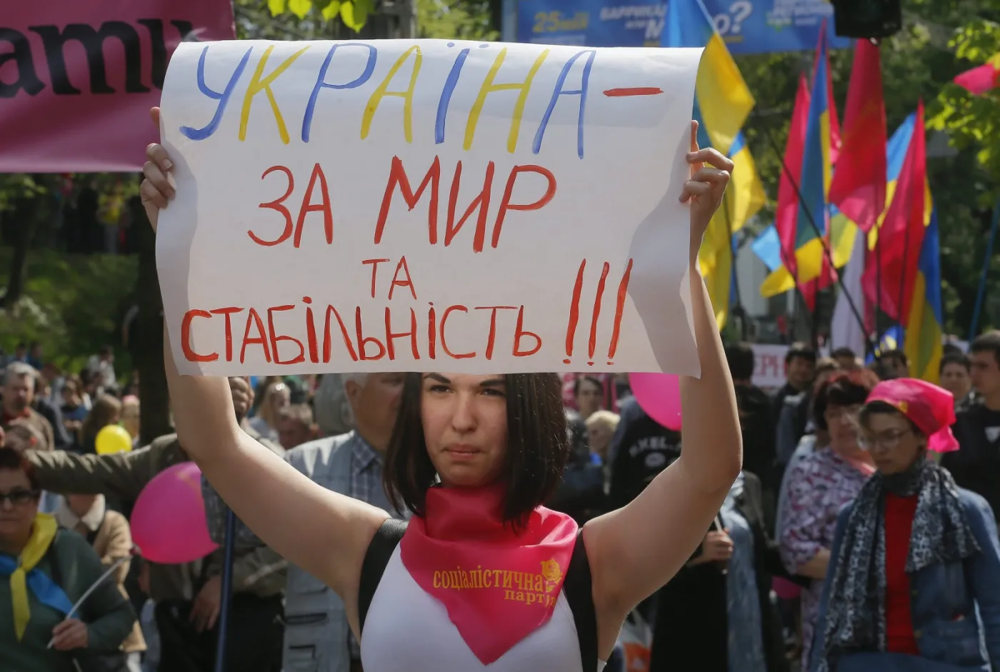 Demonstracje 1 maja na Ukrainie