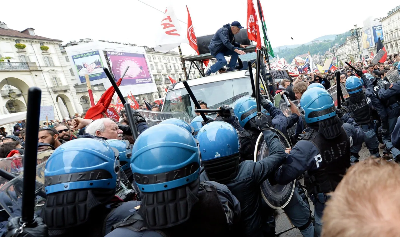 Demonstracje 1 maja we Włoszech
