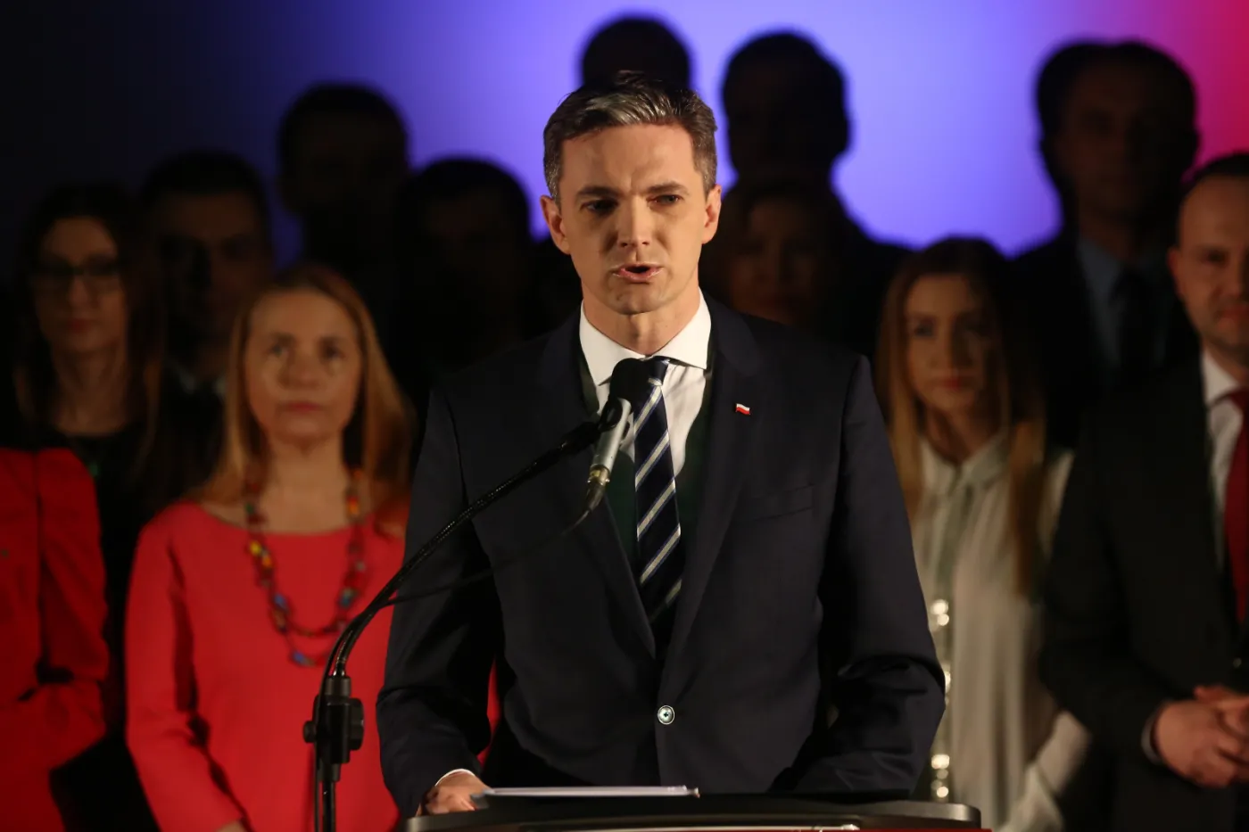 Adam Jarubas przemawia podczas ogólnopolskiej konwencji programowej