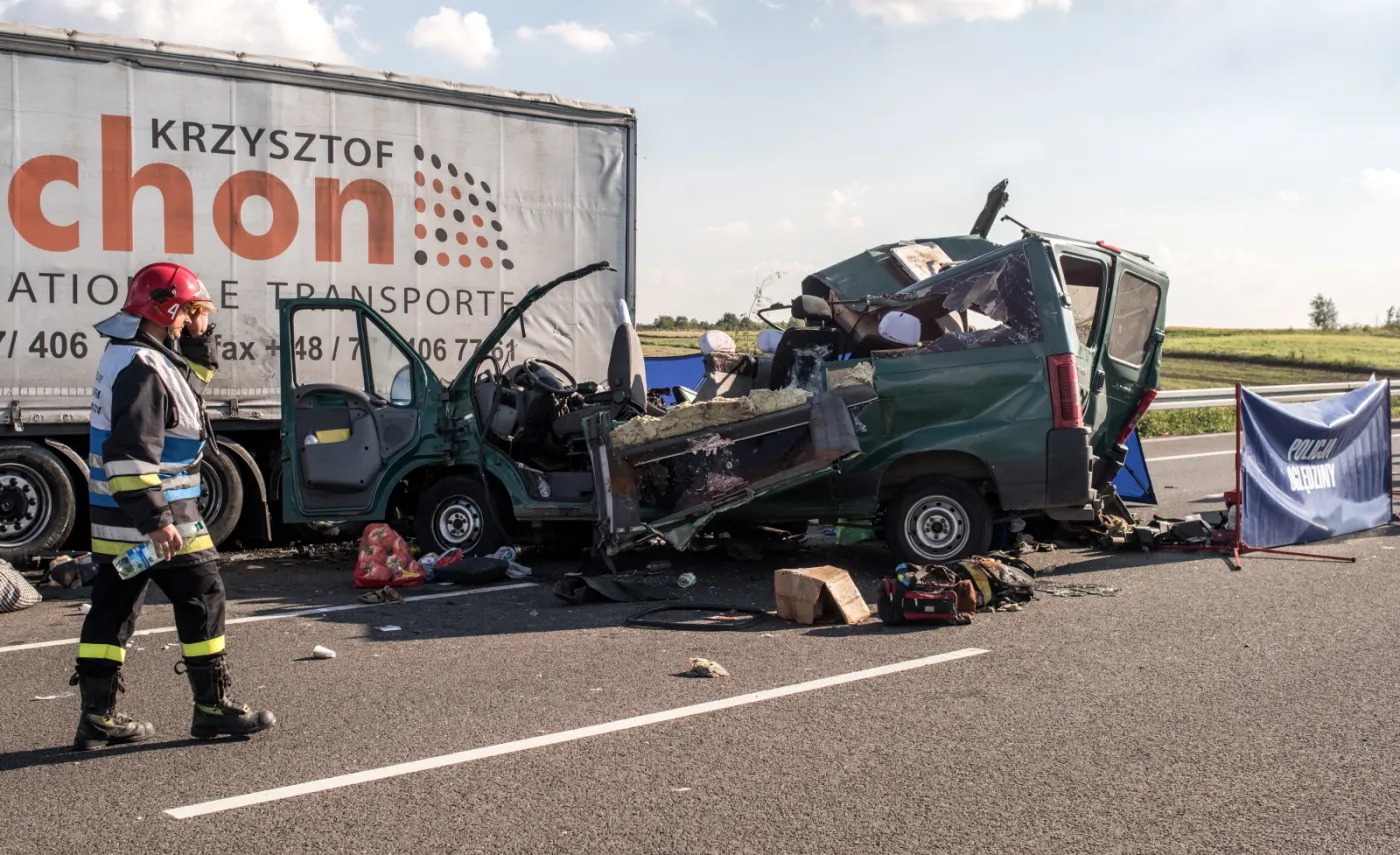 Tragiczny wypadek na obwodnicy Lublina. Pięć osób nie żyje
