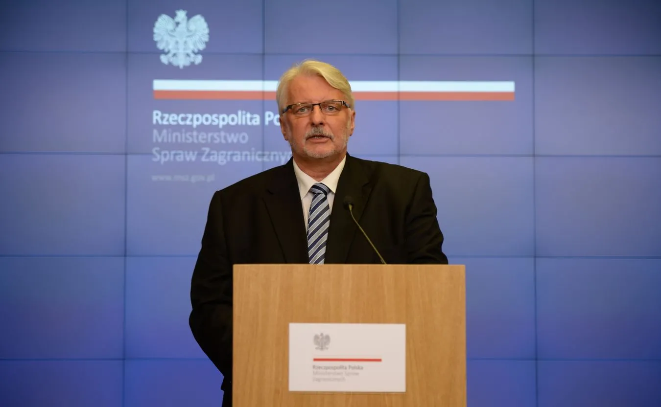 Szef MSZ Witold Waszczykowski