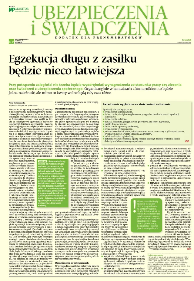 UBEZPIECZENIA I ŚWIADCZENIA