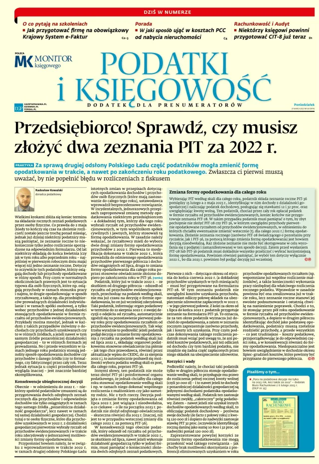 PODATKI I KSIĘGOWOŚĆ