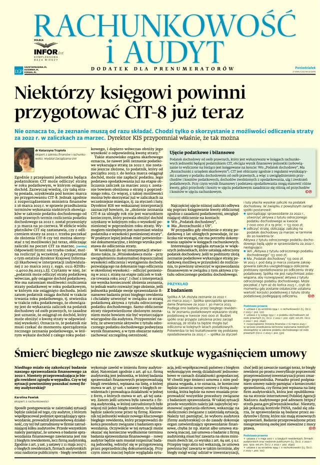 RACHUNKOWOŚĆ I AUDYT