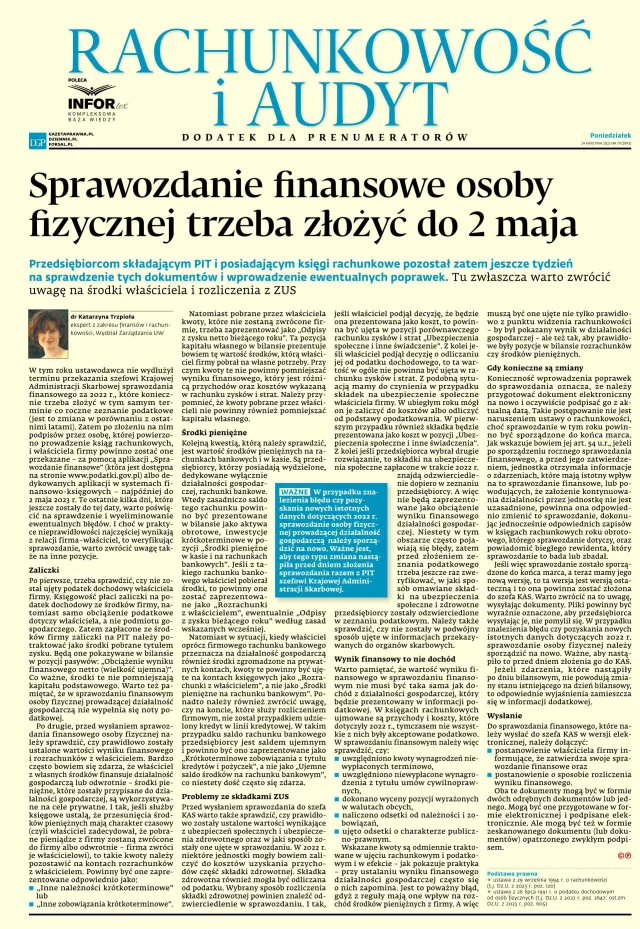 RACHUNKOWOŚĆ I AUDYT