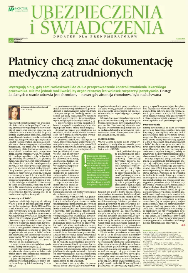 UBEZPIECZENIA I ŚWIADCZENIA