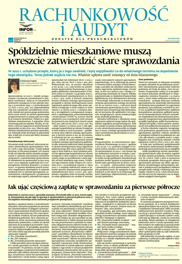 RACHUNKOWOŚĆ I AUDYT