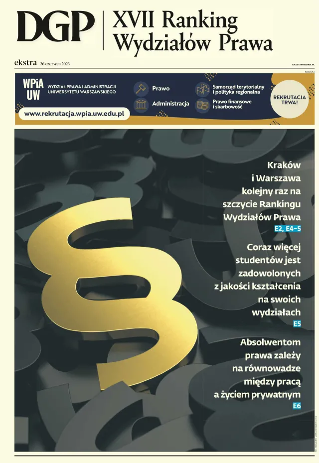 RANKING WYDZIAŁÓW PRAWA