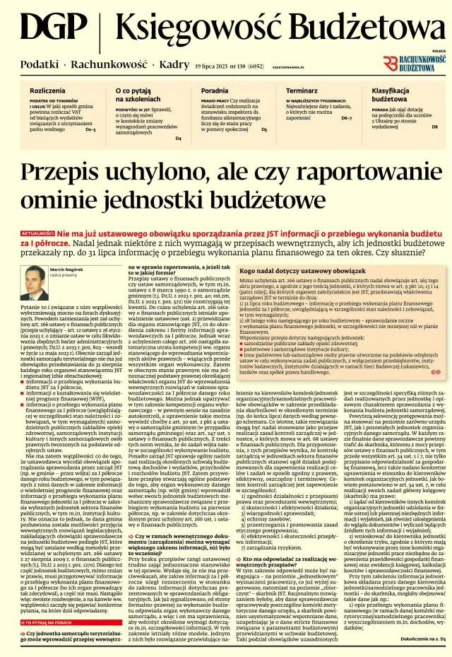KSIĘGOWOŚĆ BUDŻETOWA