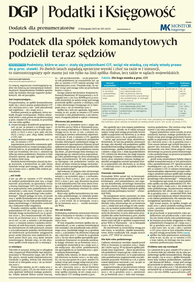 PODATKI I KSIĘGOWOŚĆ