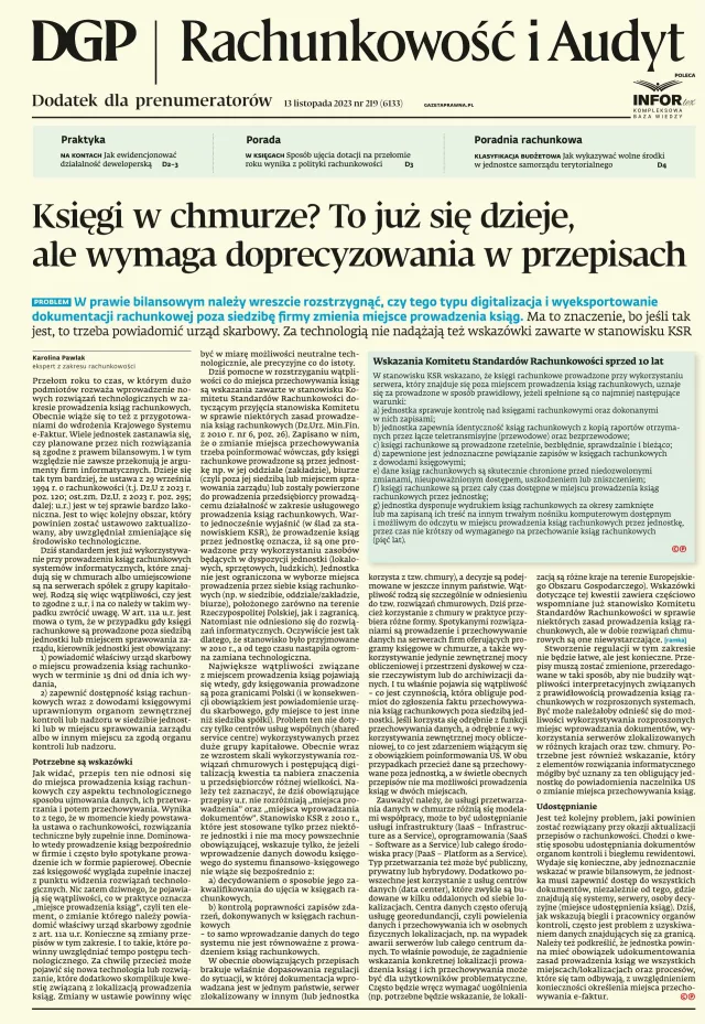 RACHUNKOWOŚĆ I AUDYT