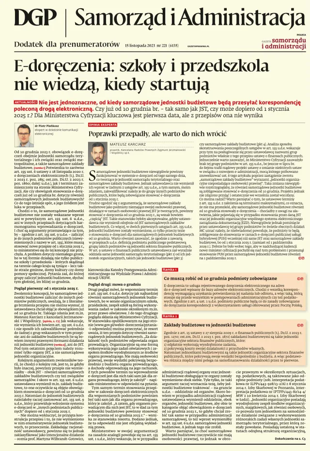 SAMORZĄD I ADMINISTRACJA