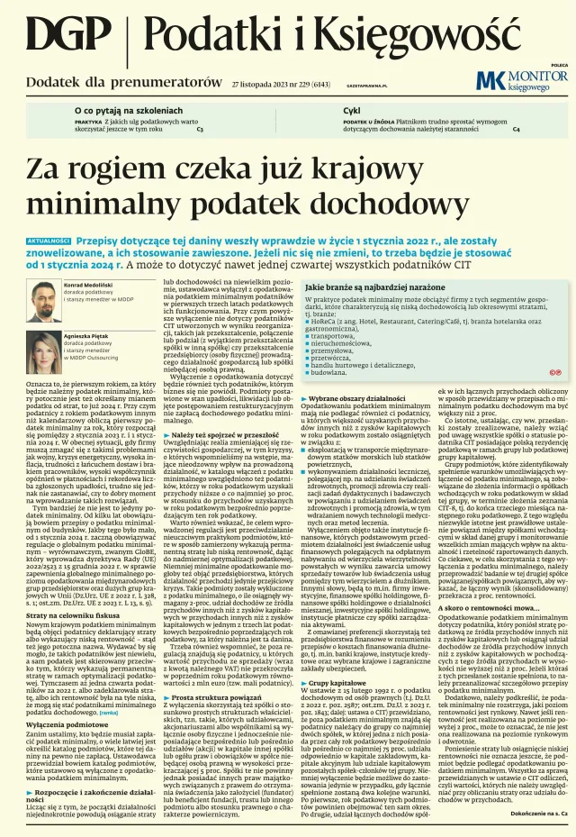 PODATKI I KSIĘGOWOŚĆ