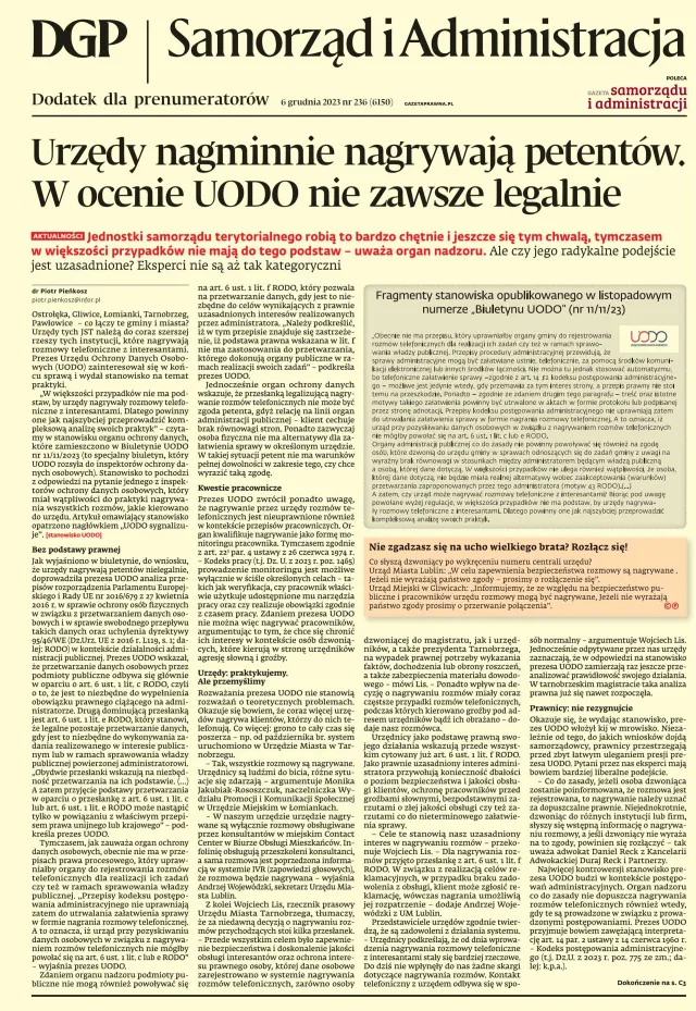 SAMORZĄD I ADMINISTRACJA