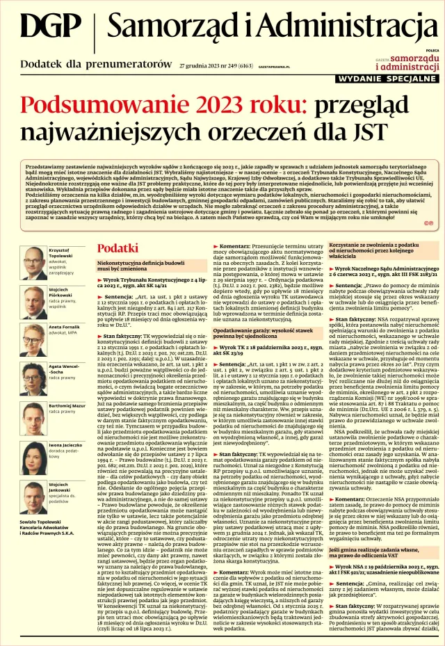 SAMORZĄD I ADMINISTRACJA - WYDANIE SPECJALNE